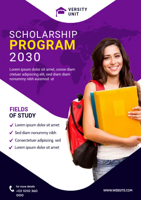 Education Scholarship Flyer Template A4