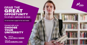 Educational Consultancy Video Template ภาพที่แชร์บน Facebook