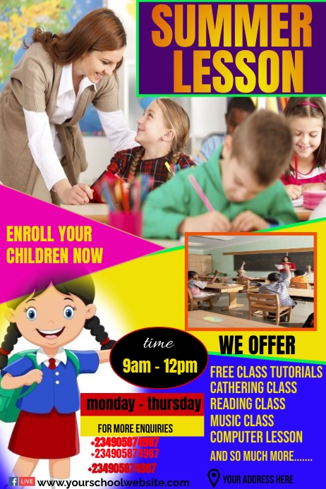 educational Template | PosterMyWall