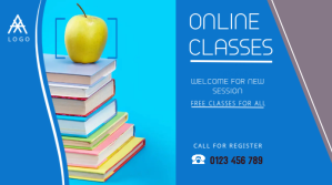 educational flyer,small business flyer Digitalt display (16:9) template