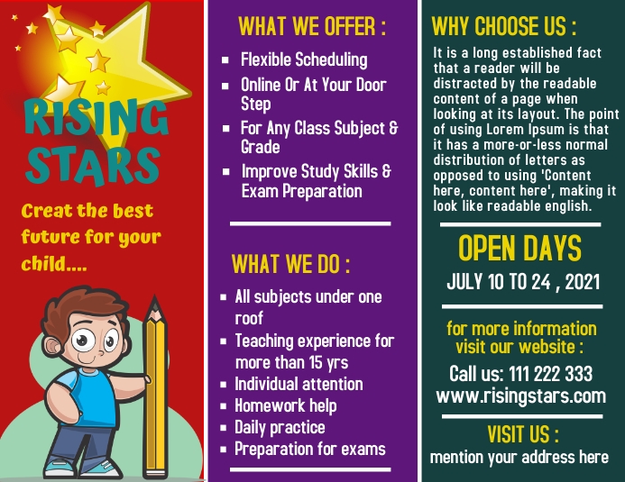 Instructional Flyer Example Copy of educational flyer | PosterMyWall