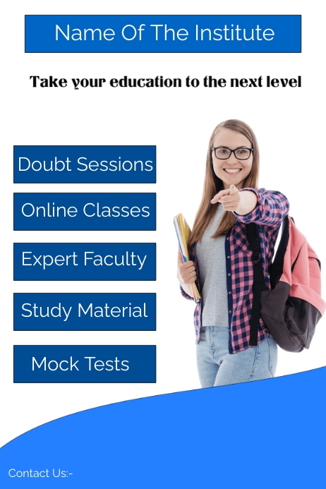 Educational institute template | PosterMyWall