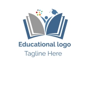 Educational logo, course logo, school logo template
