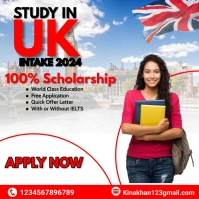 abroad study flyer Logo template