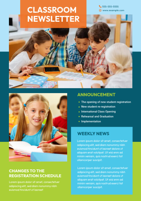 Educational Newsletter Flyer Template | PosterMyWall