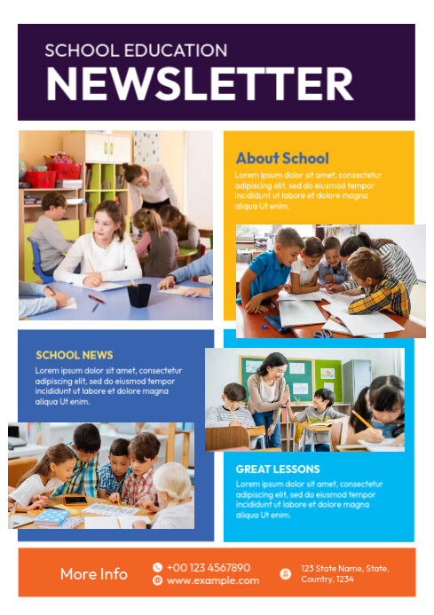 Educational Newsletter Template | PosterMyWall