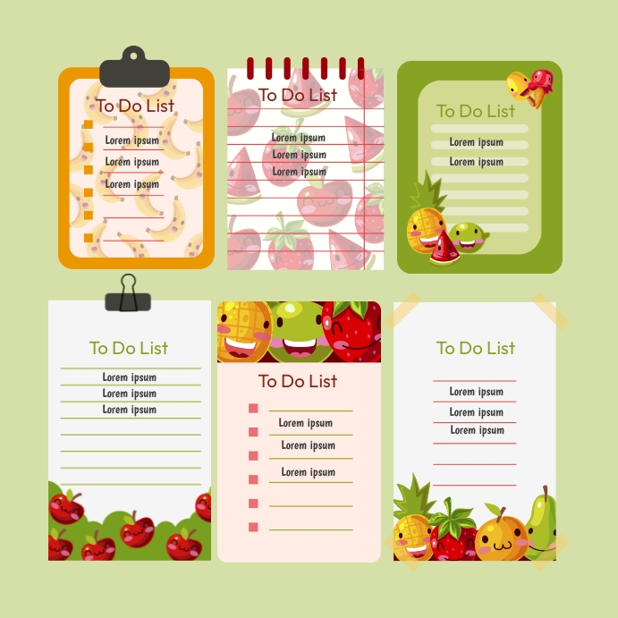 Educational Notes Layout Instagram Post template