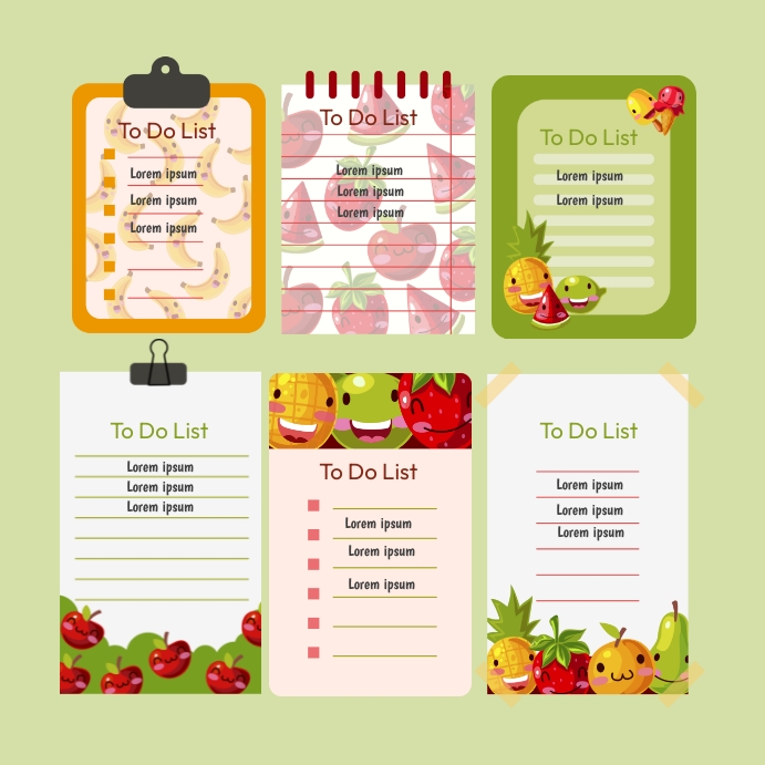 Educational Notes Layout โพสต์บน Instagram template