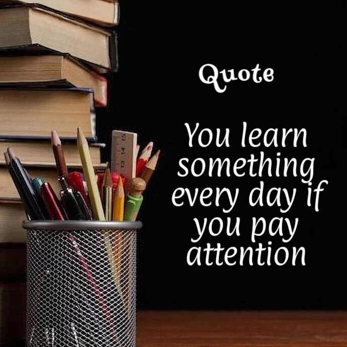 Educational quote Instagram Post template