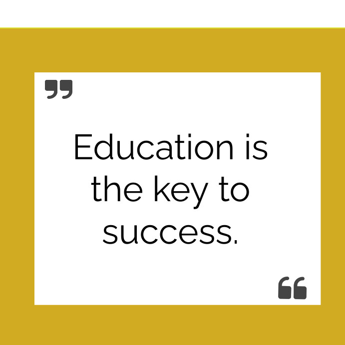 Course Name Quotes educational quote Template | PosterMyWall