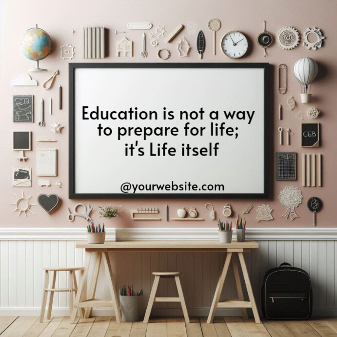 Copy of Educational Quote Template Design Instagram Post | PosterMyWall