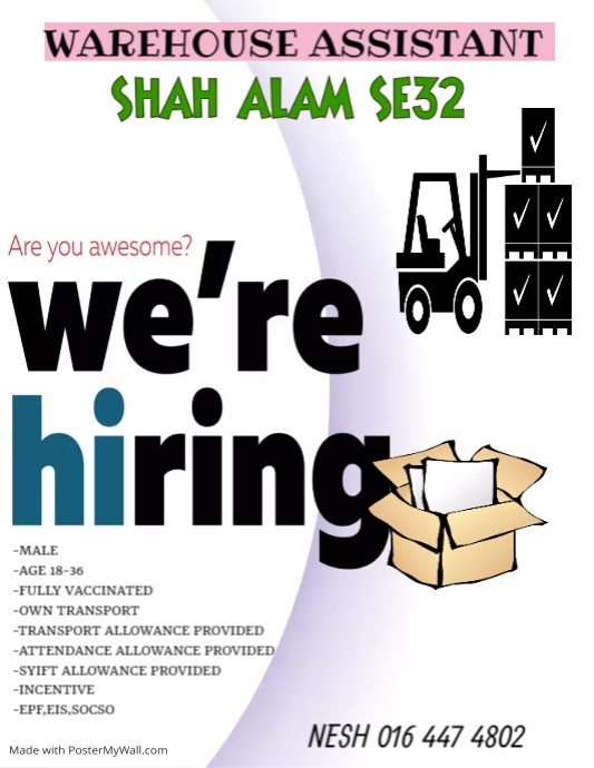 We are hiring jobs available flyer ad template