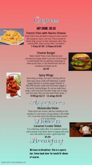 Copy of BP's Sports Bar (Brennan and Patrick) | PosterMyWall