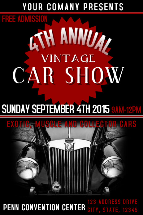 CAR SHOW Template | PosterMyWall