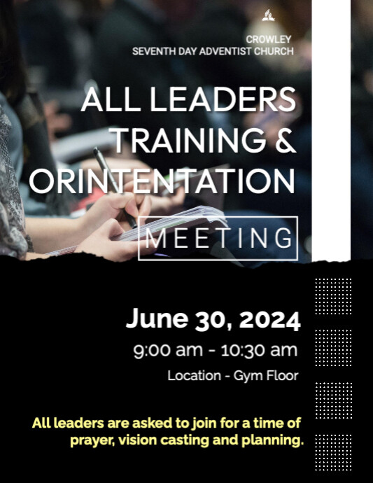 Leadership Meeting Flyer (US Letter) template