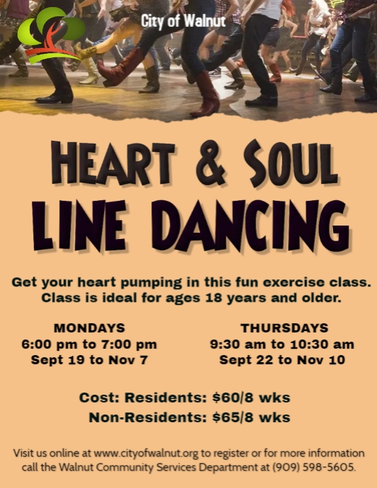 Spring 2022 H&S Line Dancing | PosterMyWall