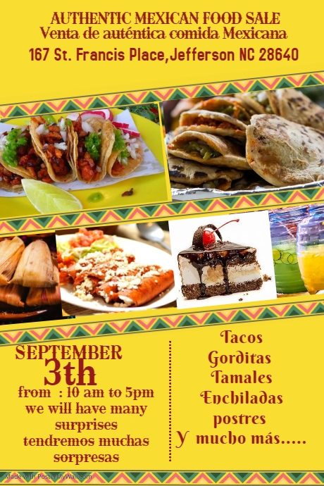 Copy of Mexican Food Menu Template | PosterMyWall