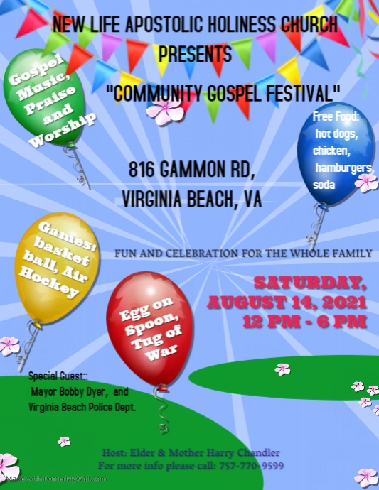 Copy of Church Spring Festival Event Template | PosterMyWall