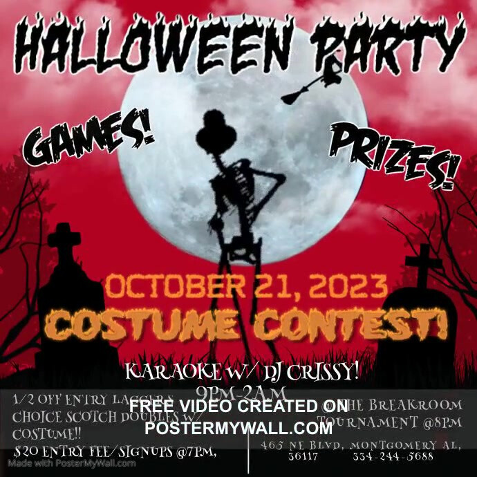 Halloween Party Event Video Template PosterMyWall