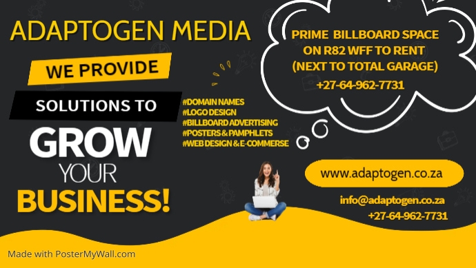 Copy of ADAPTOGEN MEDIA -BILLBOARD SPACE R82 AUG 2023 | PosterMyWall