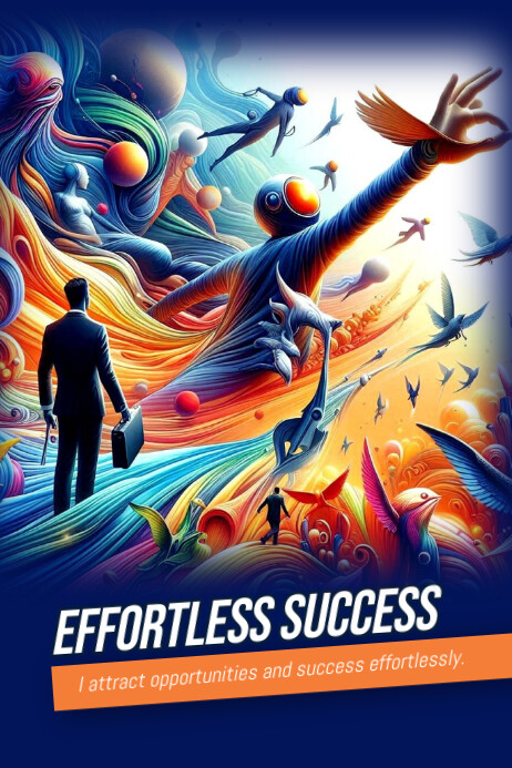 Effortless success Poster template