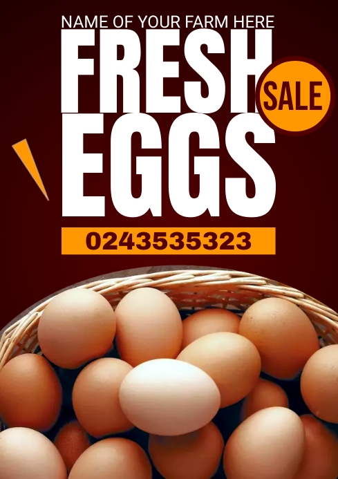 EGGS ON SALE Template | PosterMyWall