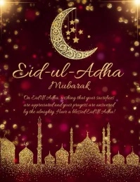 Eid, event,eid-ul-adha Flyer (US Letter) template