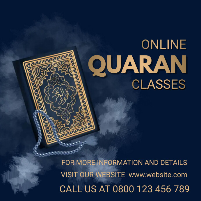 Online quran classes,event Pos Instagram template