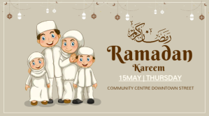 Grigio Ramadan Celebration Twitter 帖子 Template