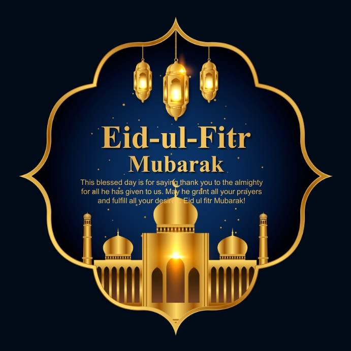Eid, event,eid-ul-fitr,ramadan Instagram Post template