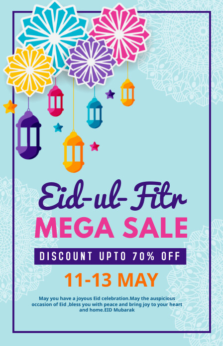 Eid, event,eid-ul-fitr Tabloid template