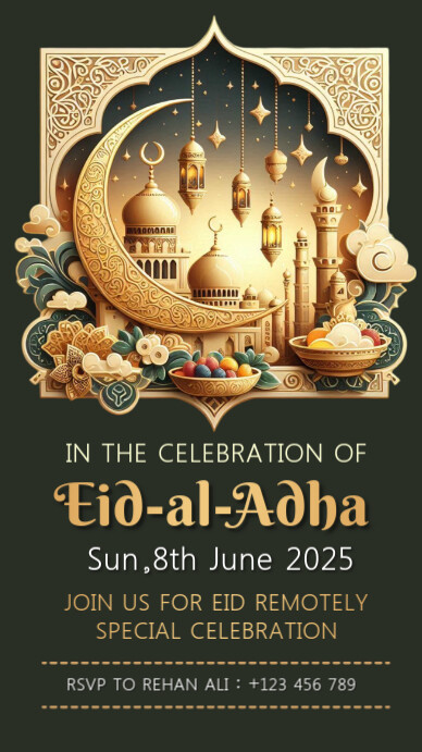 Eid, event,eid-ul-adha,muharram Instagram Story template