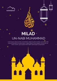 Eid a Milad Un-Nabi A3 template