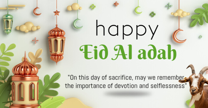 Eid Al adah Anúncio do Facebook template