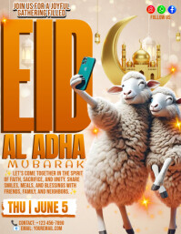 Brown Eid al-Adha Celebration Folder Template