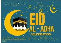 EID AL ADHA CELEBRATION Postcard template