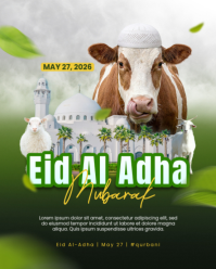 Cinzento Eid Al Adha Celebration Instagram Portrait Template