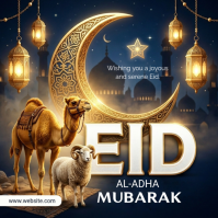 Eid al-Adha Celebration Instagram Post template