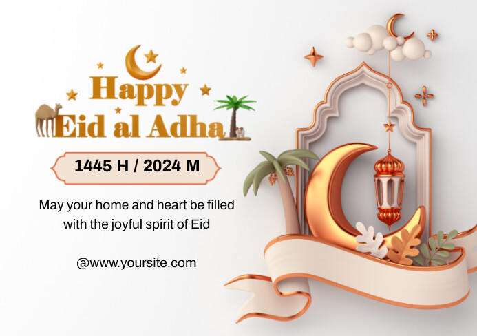 Eid al-adha A5 template