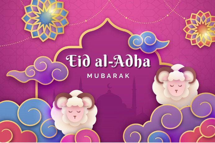 EID AL-ADHA Poster template