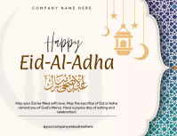 Bianco Eid-Al-Adha Celebration Pamflet Template