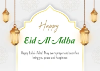 Eid Al adha Postcard template