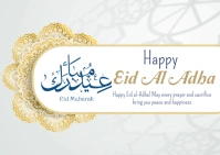 Eid Al adha Postcard template