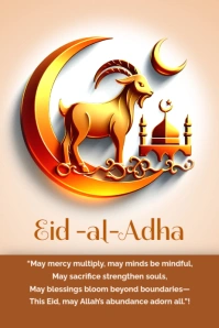 Eid al adha Poster template