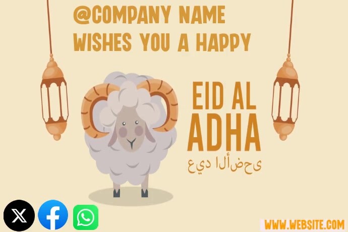 EID AL-ADHA Poster template