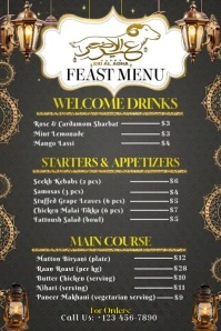 Eid Al-Adha Feast Menu: Celebrate with Flavor Affiche template