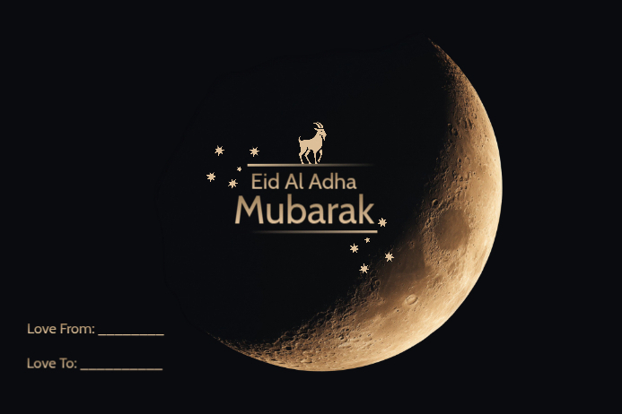 Modele De Carte De Voeux Eid Al Adha Postermywall Modele De Carte De Voeux Eid Al Adha Postermywall