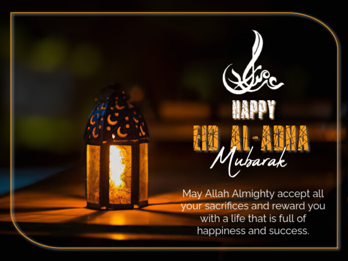 Eid al-Adha Mubarak 19 Apresentação template