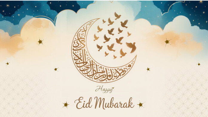 Eid al-Adha Mubarak 7 Publicação do Twitter template