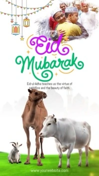 Eid Al Adha Mubarak Reel de Instagram template